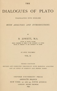 The dialogues of Plato in five volumes, Vol. 2 (of 5)